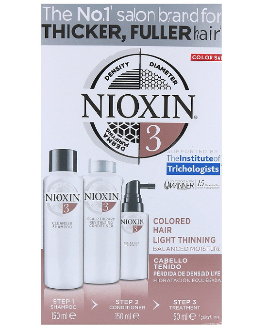 Comprar online Tratamiento Kit Volumen Cabello Coloreado Nioxin Debilitamiento Leve en la tienda alpel.es - Peluquería y Maquillaje Comprar online Tratamiento Kit Volumen Cabello Coloreado Nioxin Debilitamiento Leve en la tienda alpel.es - Peluquería y Maquillaje