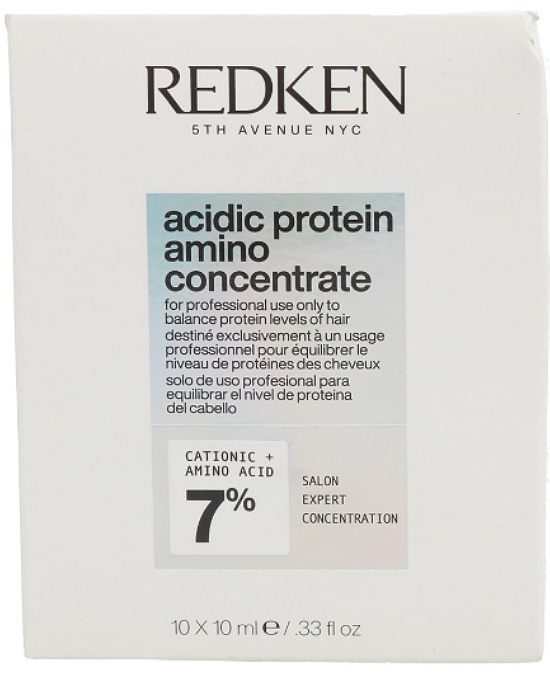 Comprar online Tratamiento Reparador Acidic Protein Amino 7% Concentrate Redken 10 unid x 10 ml en la tienda alpel.es - Peluquería y Maquillaje