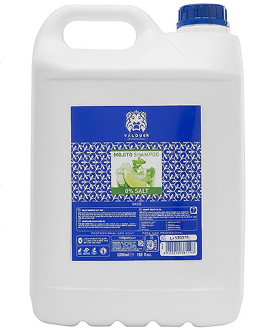 Comprar online Valquer Champú Mojito sin Sal 5000 ml en la tienda alpel.es - Peluquería y Maquillaje Comprar online Valquer Champú Mojito sin Sal 5000 ml en la tienda alpel.es - Peluquería y Maquillaje