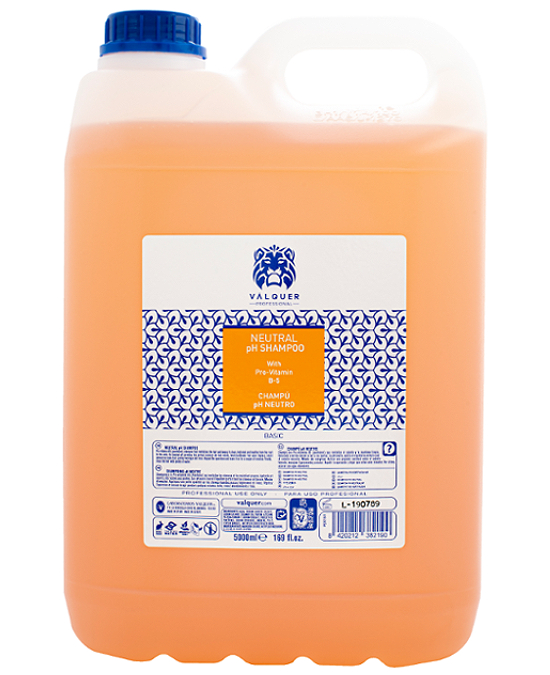 Comprar online Valquer Champú Ph Neutro 5000 ml en la tienda alpel.es - Peluquería y Maquillaje Comprar online Valquer Champú Ph Neutro 5000 ml en la tienda alpel.es - Peluquería y Maquillaje