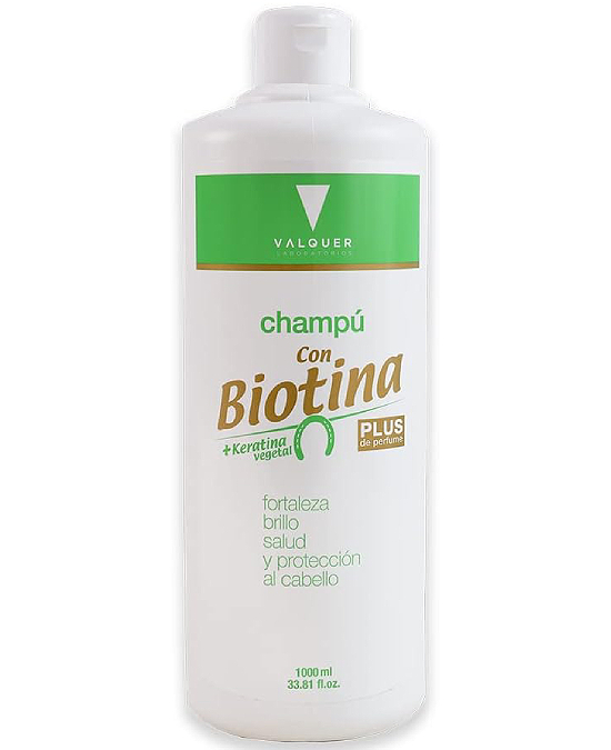 Comprar online Valquer Cuidados Champú Biotina y Keratina 1000 ml en la tienda alpel.es - Peluquería y Maquillaje Comprar online Valquer Cuidados Champú Biotina y Keratina 1000 ml en la tienda alpel.es - Peluquería y Maquillaje