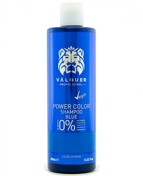 Comprar online Valquer Power Color Champú 400 ml Azul - Comprar online en Alpel en la tienda alpel.es - Peluquería y Maquillaje