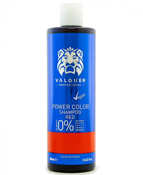 Comprar online Valquer Power Color Champú 400 ml Rojo - Comprar online en Alpel en la tienda alpel.es - Peluquería y Maquillaje