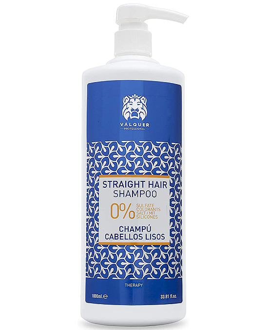 Comprar online Valquer Shampoo Straight Hair Champú Cabellos Lisos 1000 ml en la tienda alpel.es - Peluquería y Maquillaje