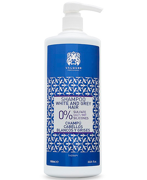 Comprar Valquer Shampoo White And Grey Hair 1000 ml Champú Blancos y Grises online en la tienda Alpel