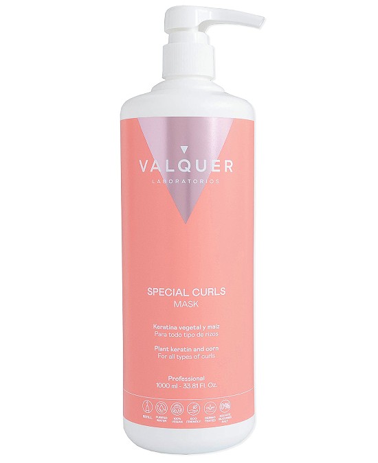 Comprar online Valquer Special Curls Mascarilla 1000 ml barato en la tienda Alpel Comprar online Valquer Special Curls Mascarilla 1000 ml barato en la tienda Alpel