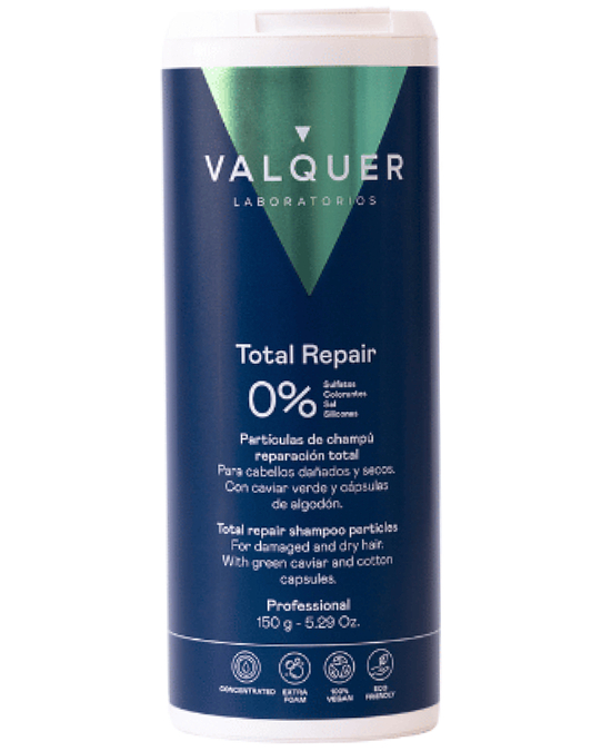 Comprar online Valquer Total Repair Shampoo Particles 150 gr barato en la tienda Alpel