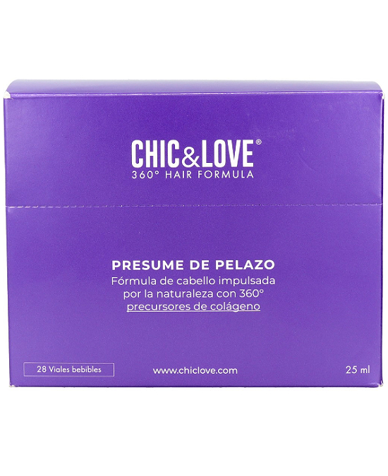 Comprar online Comprar online Viales Bebibles Hair Fórmula 360º Chic & Love 28 unid x 25 ml en la tienda alpel.es - Peluquería y Maquillaje