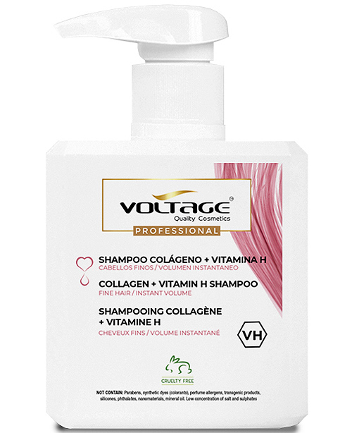 Voltage Recuperador Celular Colágeno + Vitamina H Champú 500 ml
