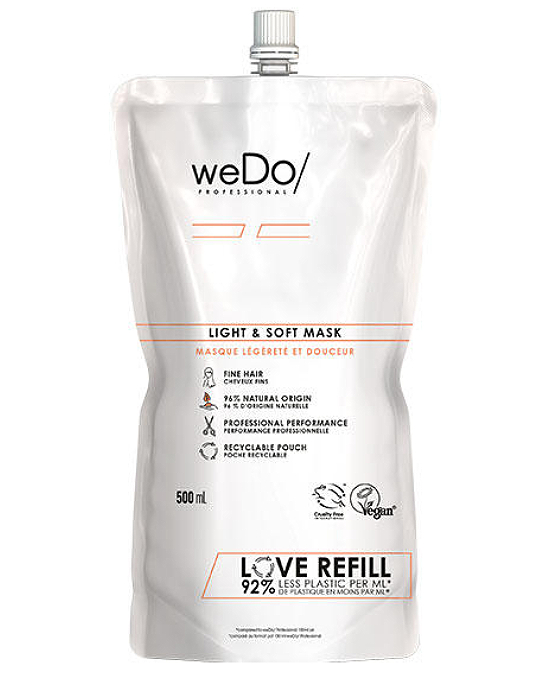Comprar online weDo Light & Soft Mask 500 ml Recarga en la tienda de peluquería Alpel