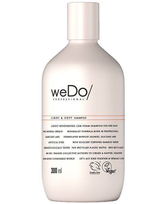 Comprar online Wedo Light & Soft Shampoo 300 ml en la tienda de peluquería Alpel