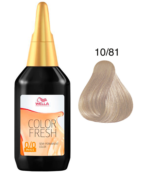 Comprar online Color Fresh Wella 10/81 en la tienda alpel.es - Peluquería y Maquillaje Comprar online Color Fresh Wella 10/81 en la tienda alpel.es - Peluquería y Maquillaje