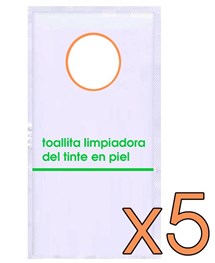 Pack Toallitas Limpiadoras Piel 5 Sobres Individuales - Comprar online en Alpel