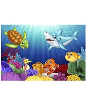 Capa Peinador 80 x 120 cm Infantil Peces Capa Peinador 80 x 120 cm Infantil Peces