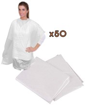 Comprar Capa Tinte Desechable 50 Unid Blanca online en la tienda Alpel