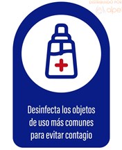 Comprar online Cartel Pared Desinfectar Objetos disponible en stock Envío 24 hrs desde España