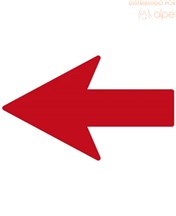 Comprar online Cartel Suelo Flecha Roja disponible en stock Envío 24 hrs desde España