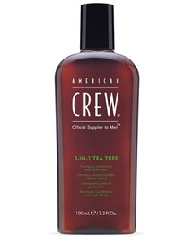 Comprar online Champú Acondicionador Gel Ducha Aceite Árbol Té American Crew 450 ml en la tienda alpel.es - Peluquería y Maquillaje