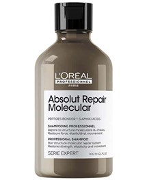 Champú L´Oreal Absolut Repair Molecular 300 ml al mejor precio - Envíos 24 horas desde la tienda de la peluquería Alpel