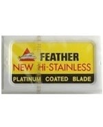 Comprar Hoja / Cuchilla Afeitar Feather New Hi-Stainless Platinum Coated Blade online en la tienda Alpel Comprar Hoja / Cuchilla Afeitar Feather New Hi-Stainless Platinum Coated Blade online en la tienda Alpel