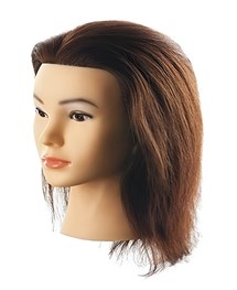 Comprar Maniqui Cabeza Cabello Natural 30 Cm Con Soporte online en la tienda Alpel