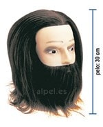 Comprar Maniqui Cabeza Cabello Sintetico 30 Cm Barba 10 Cm online en la tienda Alpel Comprar Maniqui Cabeza Cabello Sintetico 30 Cm Barba 10 Cm online en la tienda Alpel