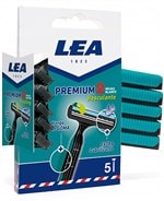 Maquinilla de Afeitar LEA Premium-2 Basculante 5 Unid - Alpel