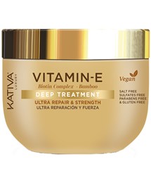 Comprar online Mascarilla Kativa Luxury Vitamin-E Ultra Repair Strength 300 ml en la tienda alpel.es - Peluquería y Maquillaje