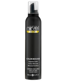 Compra la espuma de color Nirvel Color Mousse 300 ml Ceniza Oscuro a precio barato en la tienda de peluquería Alpel y recíbelo en tu casa en sólo 24 horas. Las mejores marcas de cosméticos.