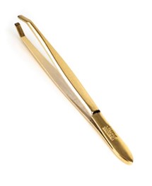 Comprar online Pinza Depilar Dorada Punta Cangrejo 9 cm Disprof en la tienda alpel.es - Peluquería y Maquillaje