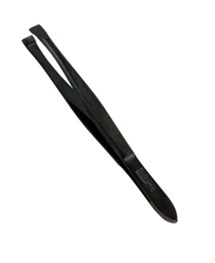 Comprar online Pinza Depilar Negra Punta Recta 7.5 cm Disprof en la tienda alpel.es - Peluquería y Maquillaje