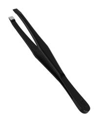 Comprar online Pinza Depilar Negra Punta Recta 7.6 cm Disprof en la tienda alpel.es - Peluquería y Maquillaje