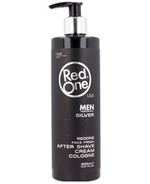 Comprar online Red One After Shave Cream Cologne 400 ml Silver a precio barato en Alpel. Producto disponible en stock para entrega en 24 horas