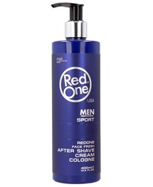 Comprar online Red One After Shave Cream Cologne 400 ml Sport a precio barato en Alpel. Producto disponible en stock para entrega en 24 horas