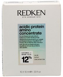 Comprar online Tratamiento Reparador Acidic Protein Amino 12 % Concentrate Redken 10 unid x 10 ml en la tienda alpel.es - Peluquería y Maquillaje