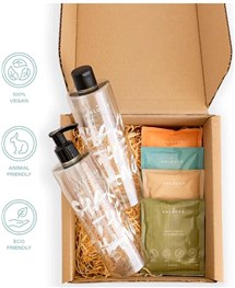 Valquer Shake The Challenge Kit 4 geles baño sostenibles